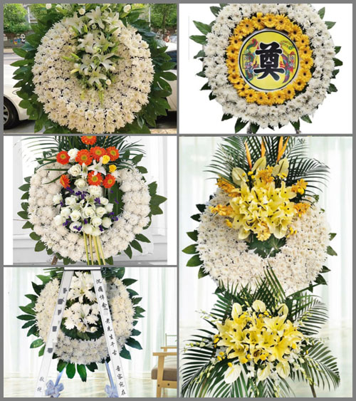 四川成都邛崃市羊安镇来龙村花圈速递